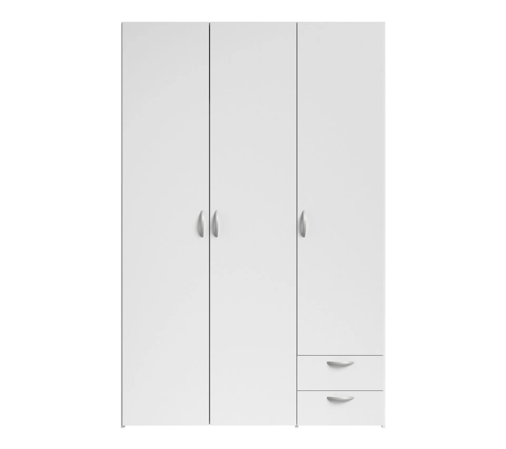 Armoire DAILY 3 portes 2 tiroirs Blanc