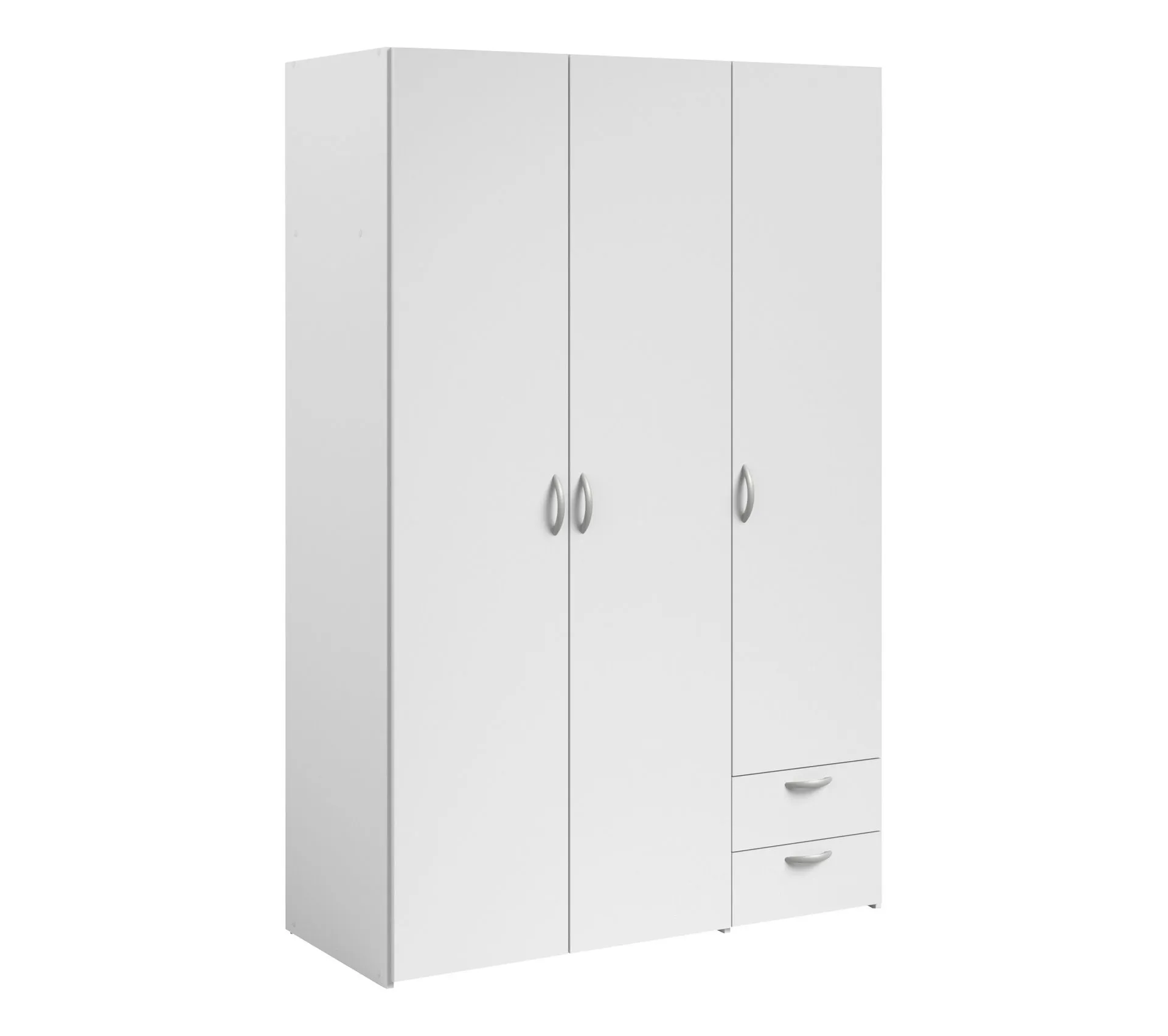 Armoire DAILY 3 portes 2 tiroirs Blanc