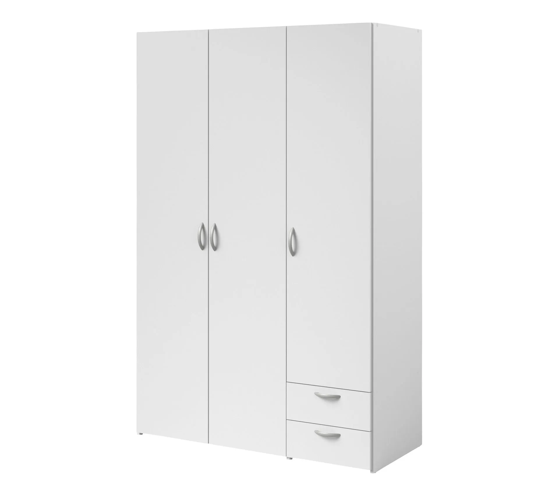 Armoire DAILY 3 portes 2 tiroirs Blanc