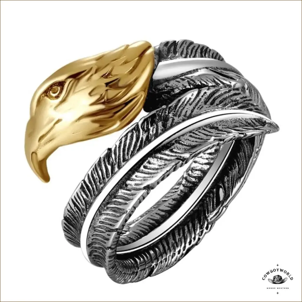 Bague Western Aigle (Argent)