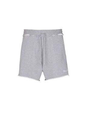 BALMAIN  Short en molleton balmain signature - Gris