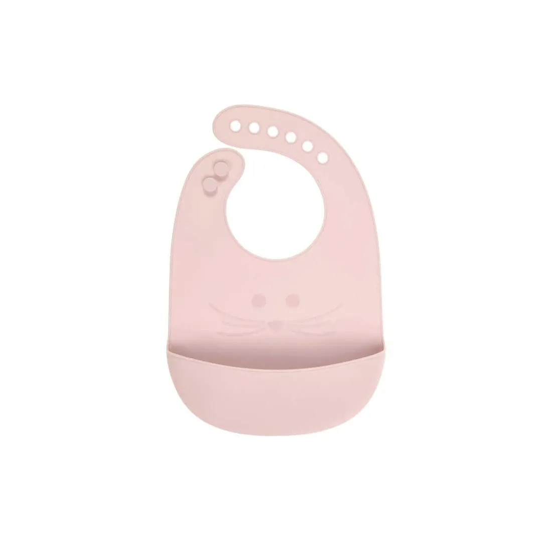 Bavoir silicone Little Chums Souris Lässig – Rose