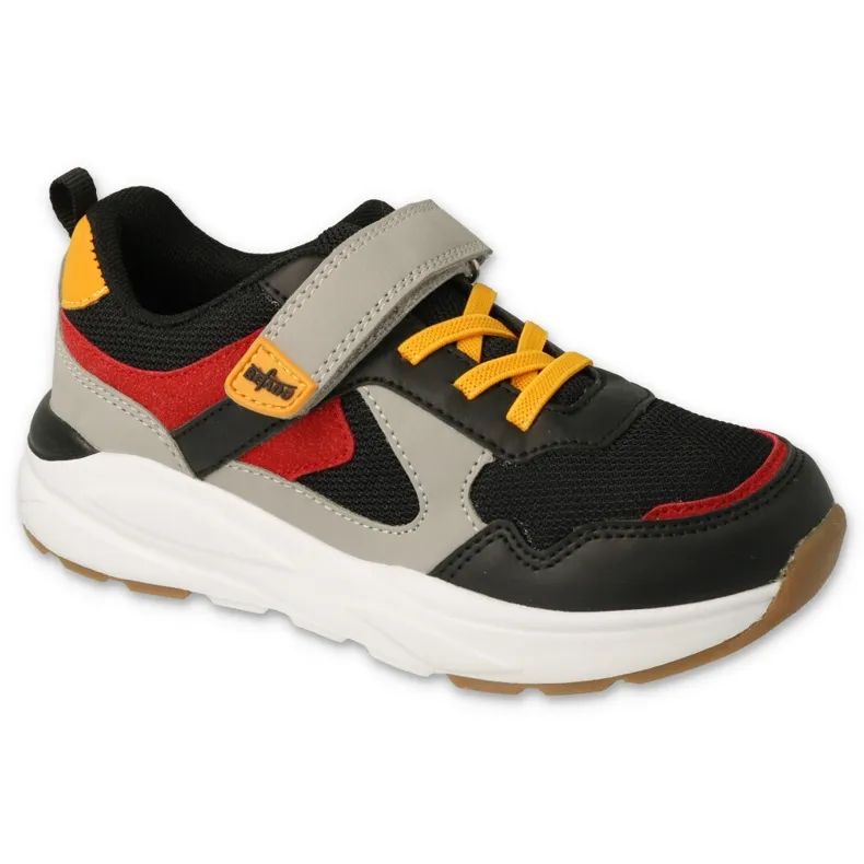 Befado chaussures pour enfants 516Y145 le noir rouge gris jaune