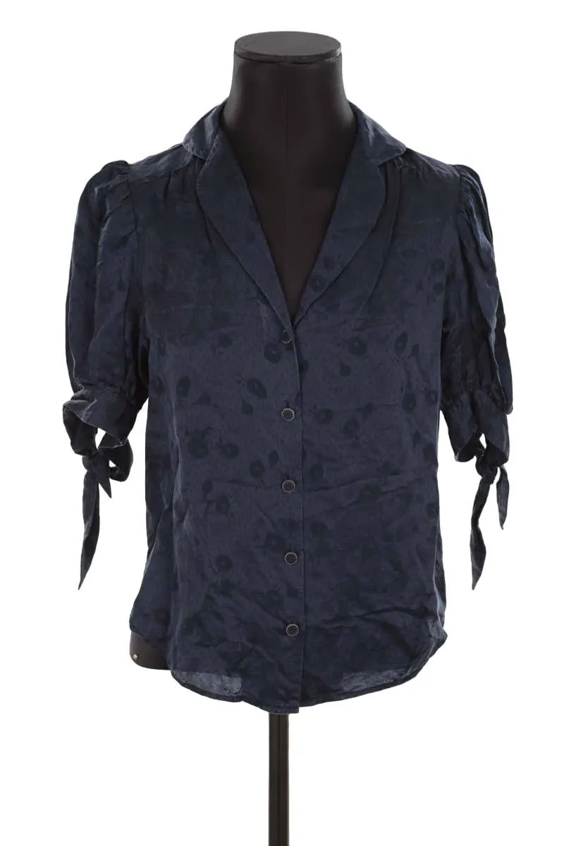 Blouse The Kooples marine. Matière principale viscose. Taille 36