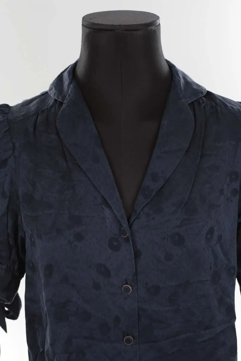 Blouse The Kooples marine. Matière principale viscose. Taille 36