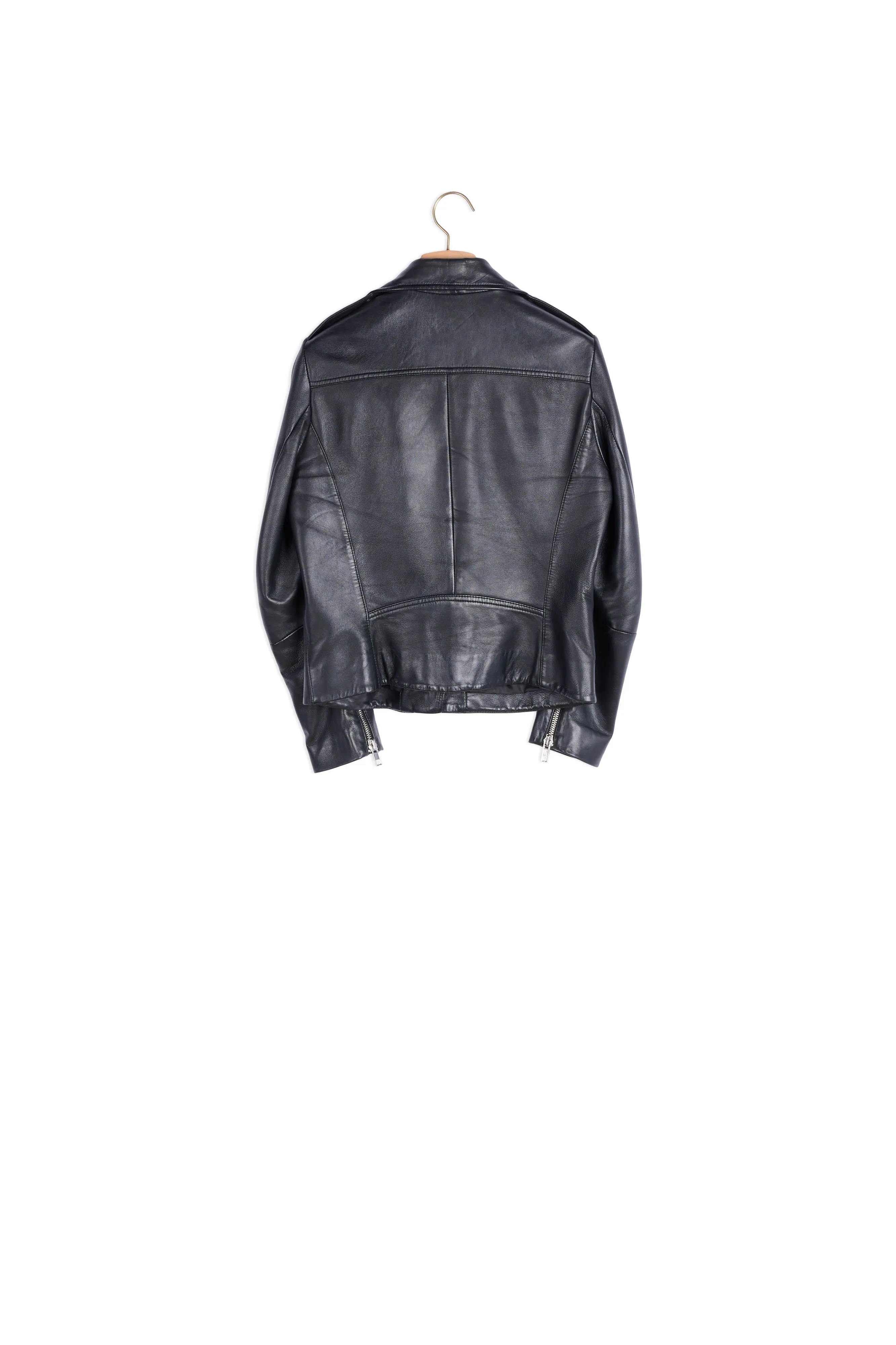 Blouson biker en cuir