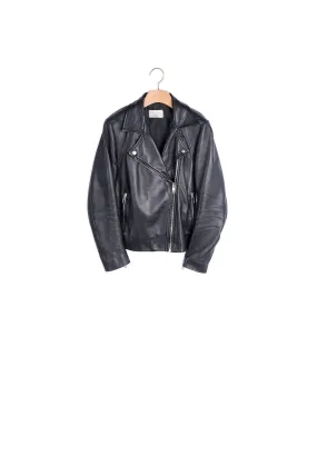 Blouson biker en cuir