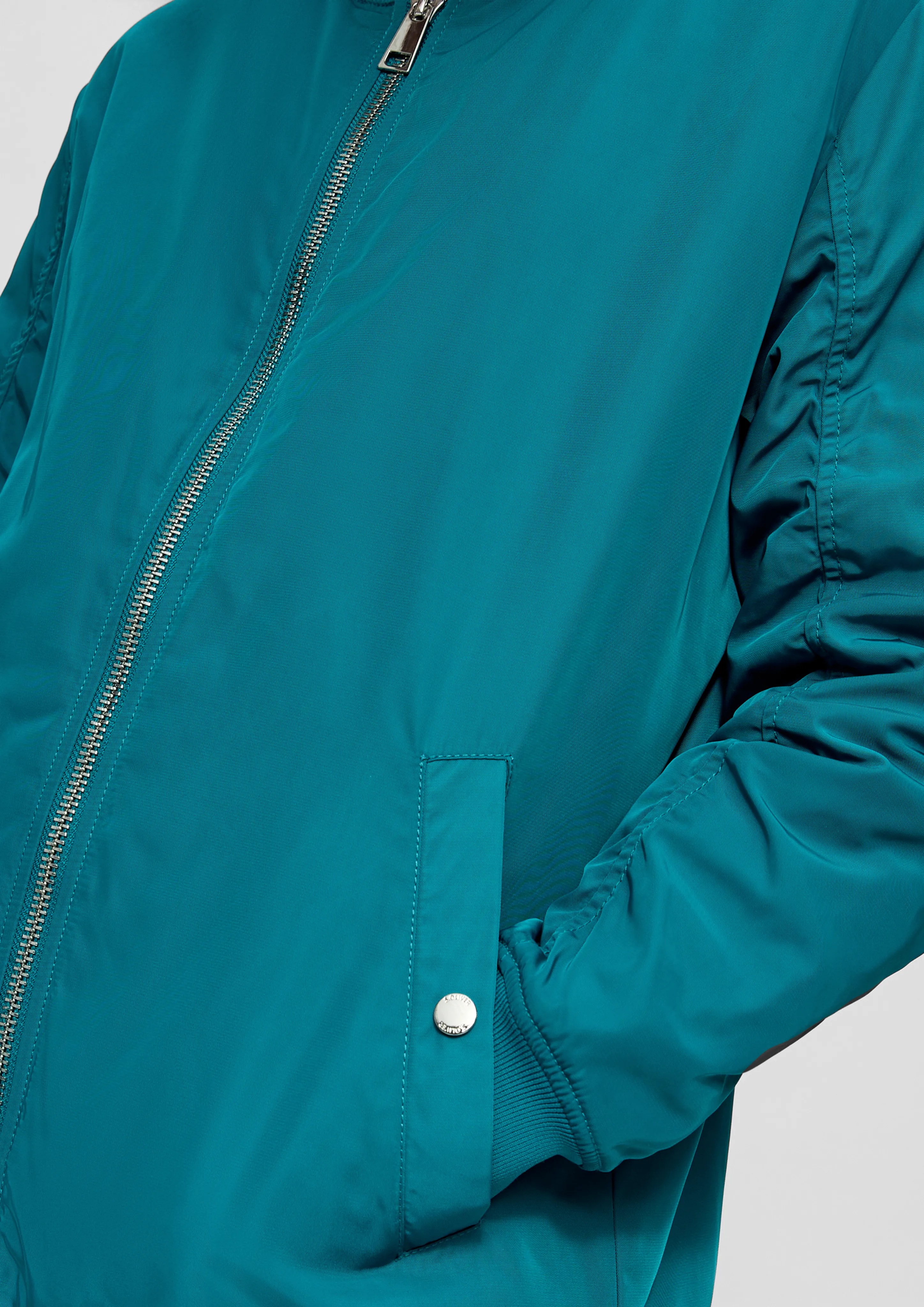 Blouson bombardier froncé