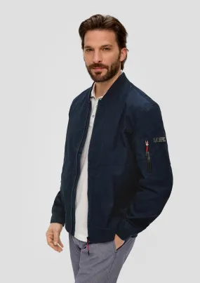 Blouson bombardier à poches plaquées