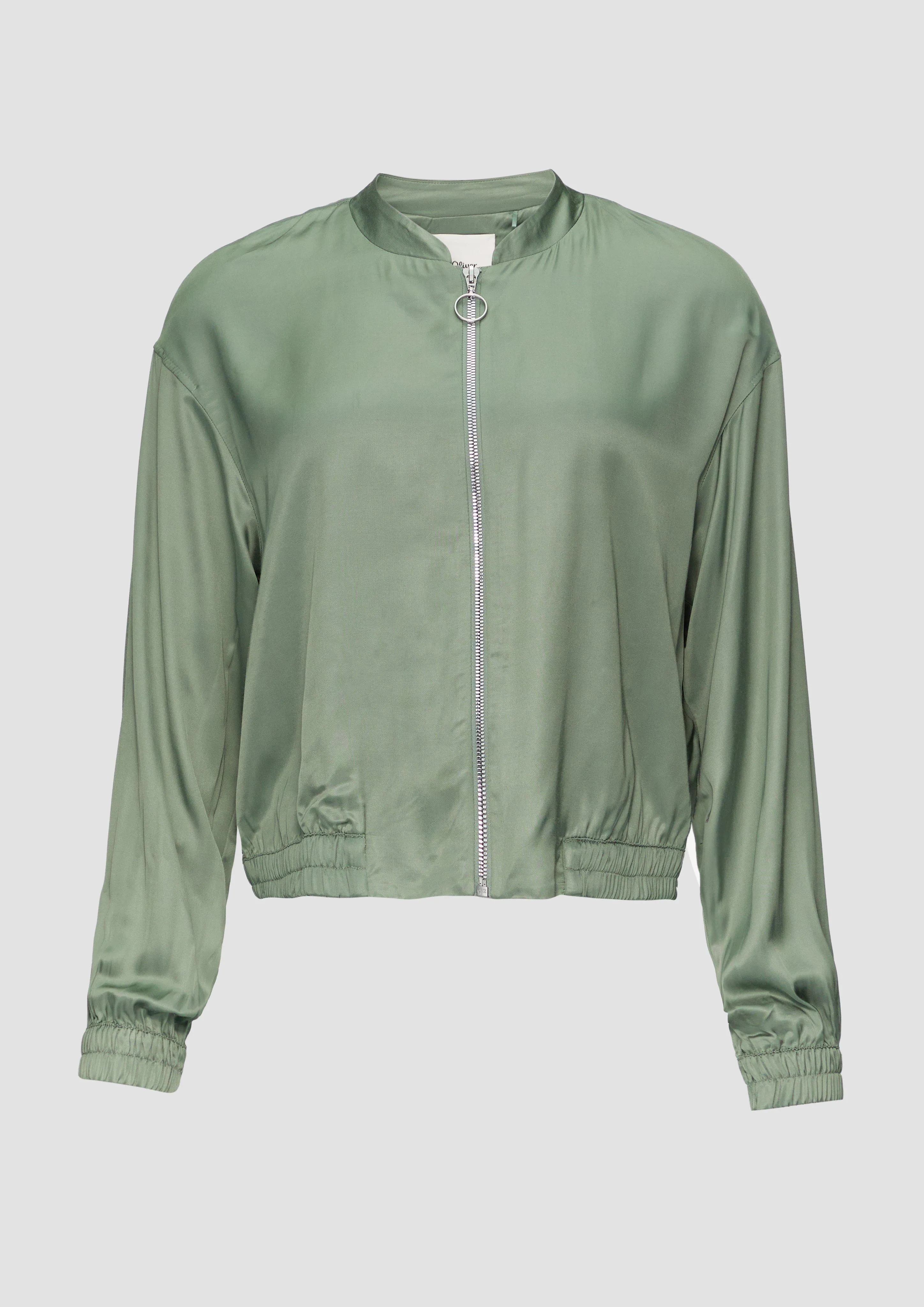 Blouson en viscose satinée