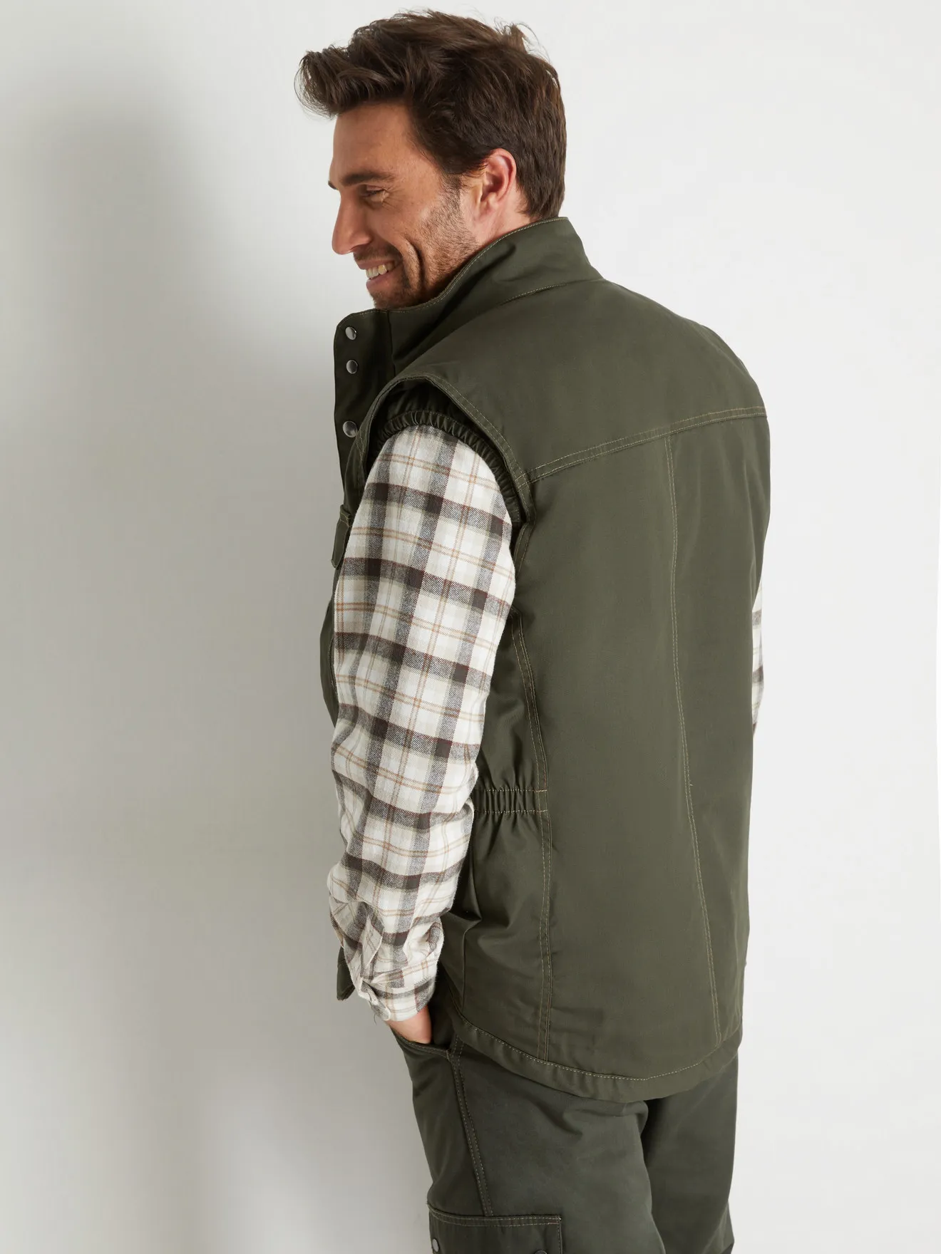 Blouson sans manches multipoches doublé