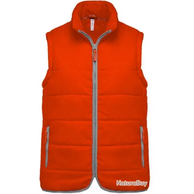 Bodywarmer ORANGE matelassé-KARIBAN TAILLE 3XL K611607