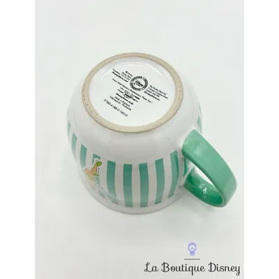 Bol Fée Clochette rayures Disney Store 2014 mug Peter Pan vert blanc