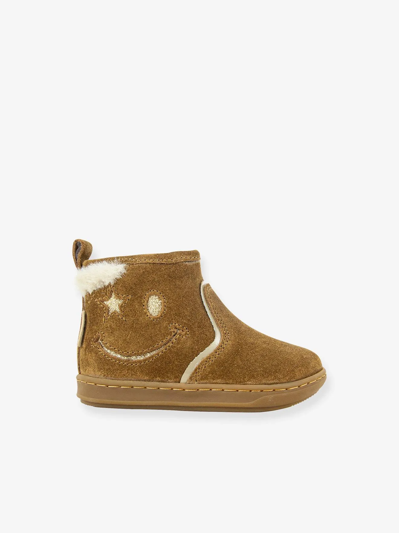 Boots bébé Bouba Joy Velours Glitter SHOO POM® camel - Shoo Pom