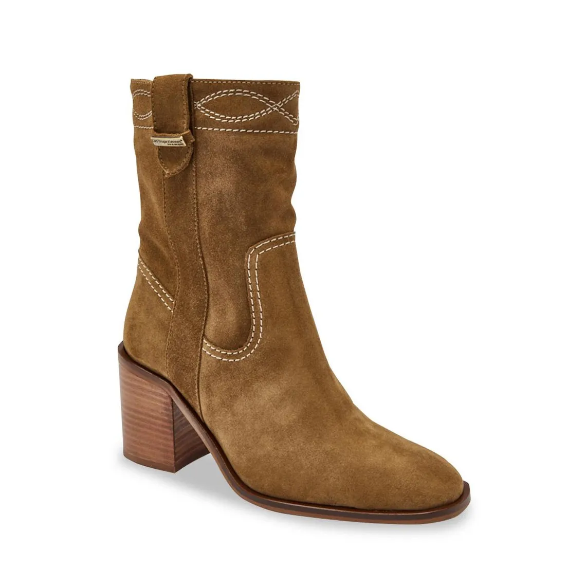 Boots - Camel  brun rose en cuir | 3 Suisses