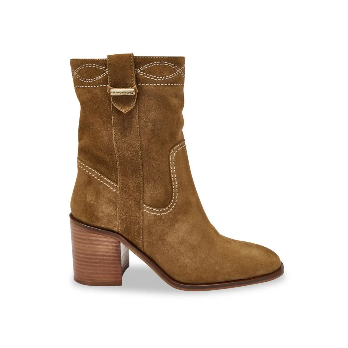 Boots - Camel  brun rose en cuir | 3 Suisses