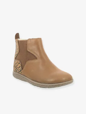 Boots fille Vermillon KICKERS® camel zèbre - Kickers