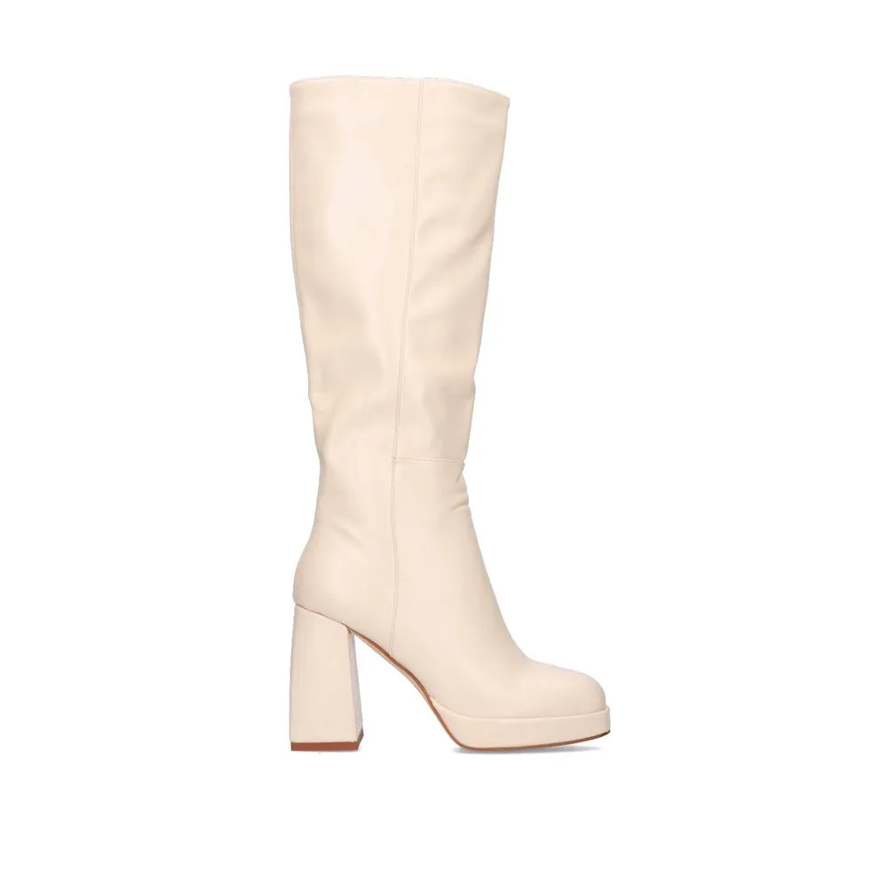 BOTTE DE CANNE HAUTE RIGIDE W1966D-25 BEIGE