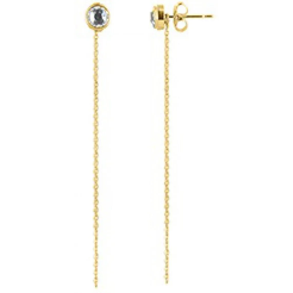 Boucles d'oreilles Les Interchangeables A56670 - Serti PM Or Jaune Cristal Les Interchangeables | 3 Suisses