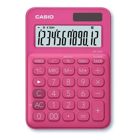 CALCULATRICE CASIO ROUGE - MS-20UC-RG