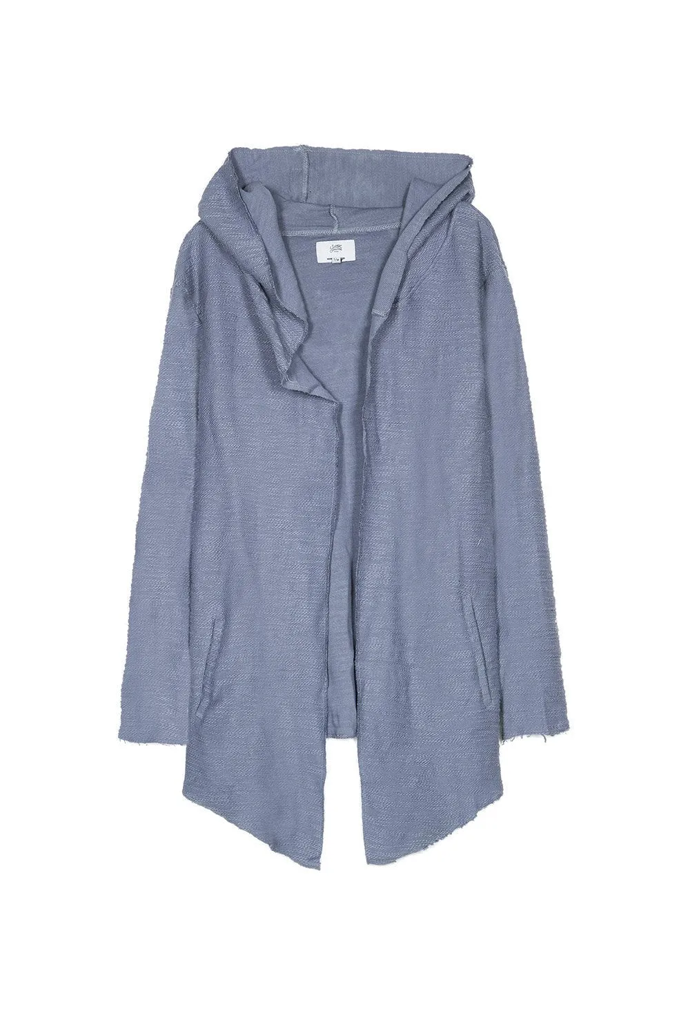 Cape coton flammé bleu gris