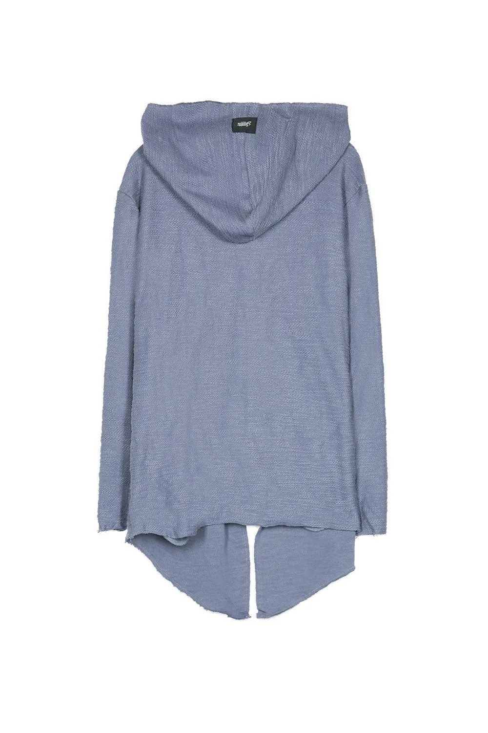 Cape coton flammé bleu gris