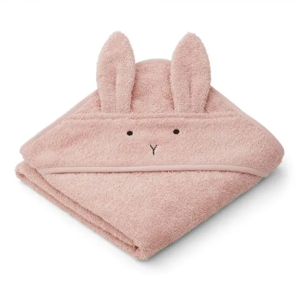 Cape de bain 70x70 cm Albert Rabbit rose