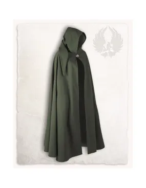 Cape médiévale en coton modèle Gora, couleur verte ⚔️ Boutique Épées