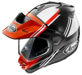 Casque Arai Tour X5 cosmic red, casque adventure rouge et noir