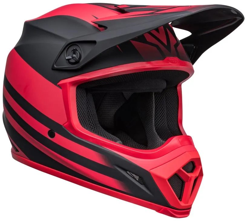 Casque Bell MX 9 Mips Disrupt matte black red, noir et rouge