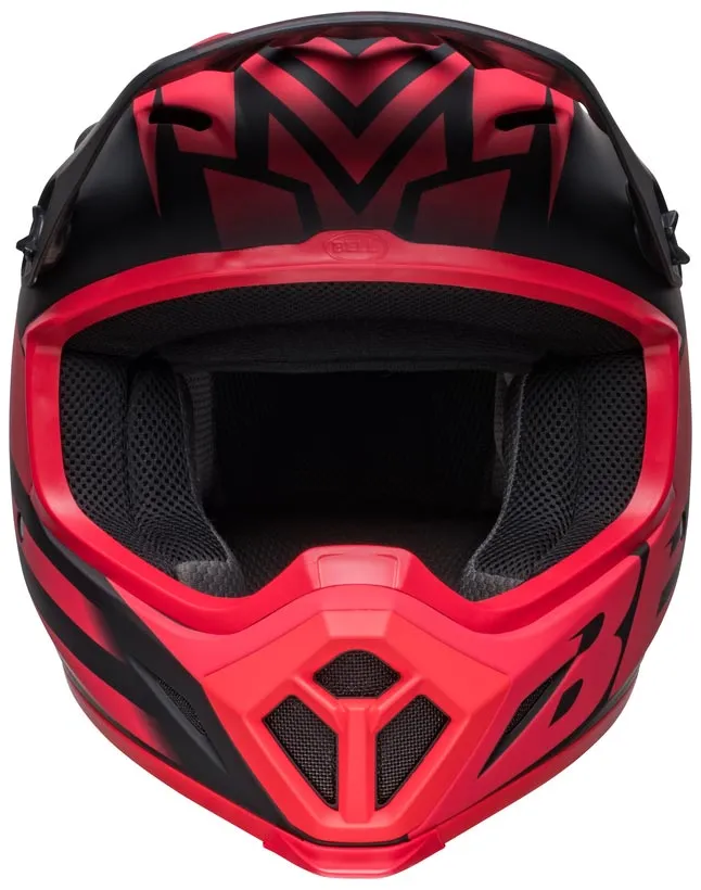 Casque Bell MX 9 Mips Disrupt matte black red, noir et rouge