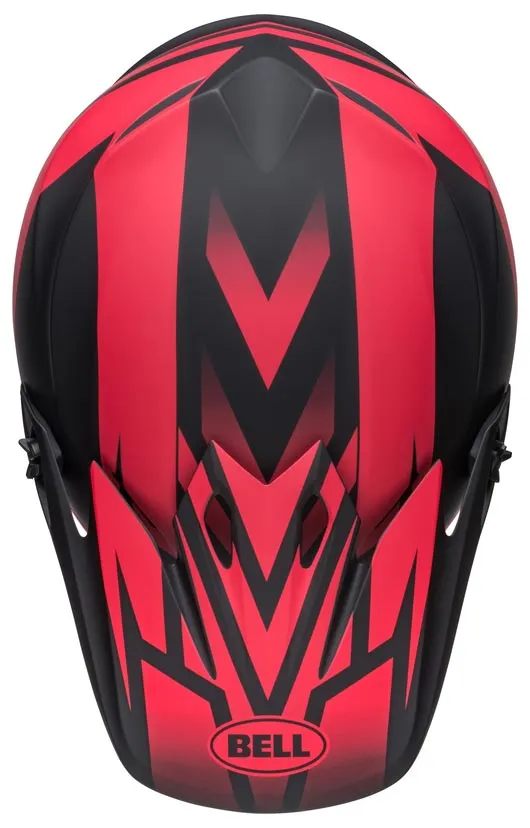 Casque Bell MX 9 Mips Disrupt matte black red, noir et rouge