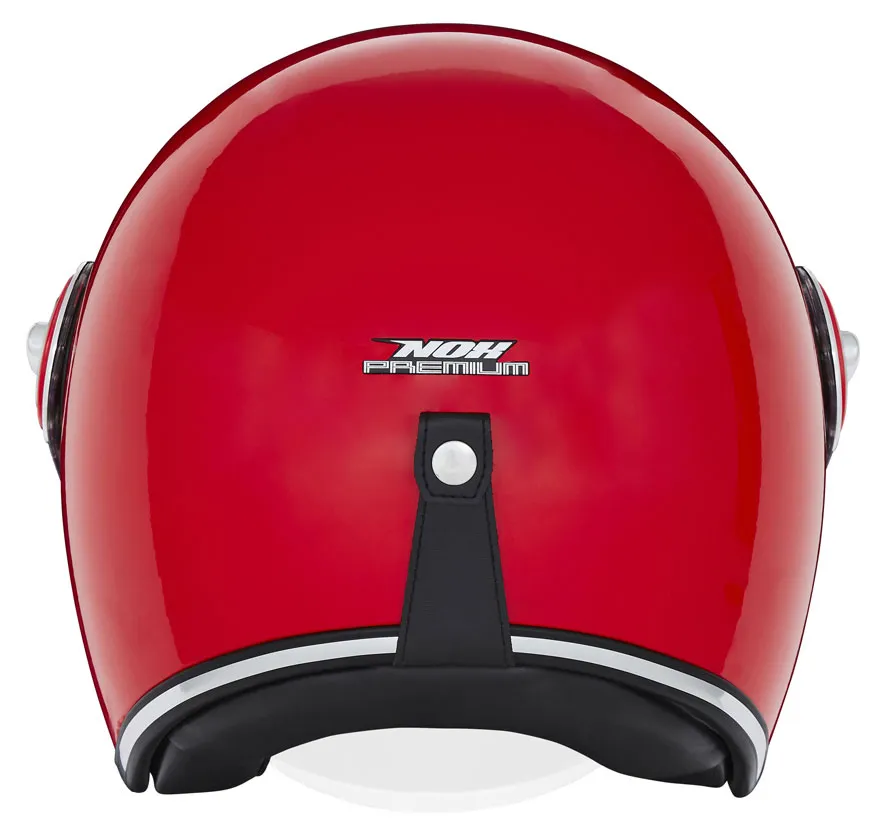 Casque Nox Premium Heritage rouge brillant, Jet ECE 22 06