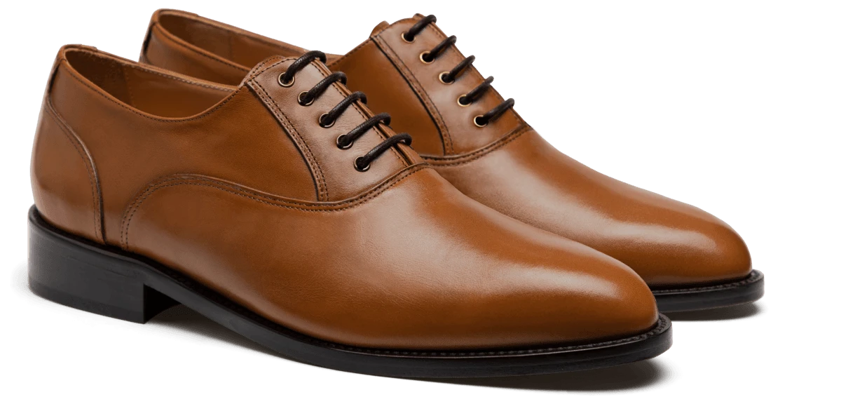 Chaussures Richelieu en cuir marron