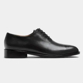 Chaussures Richelieu whole-cut en cuir noir