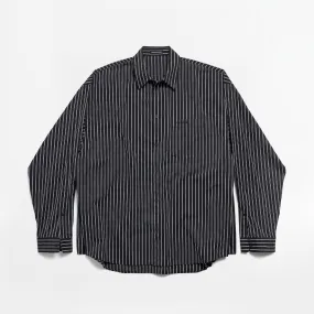 Chemise Balenciaga Flatground Stripe Noir/Blanc