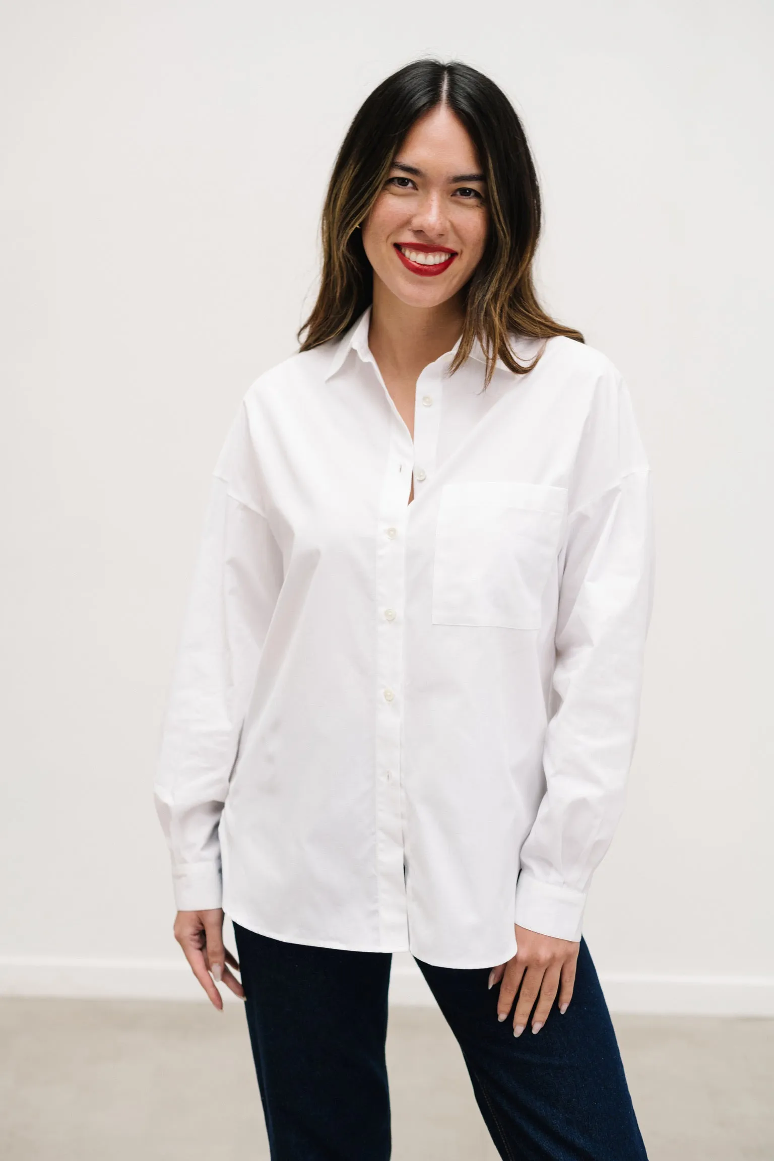 CHEMISE BLANCHE SIGRID en coton biologique