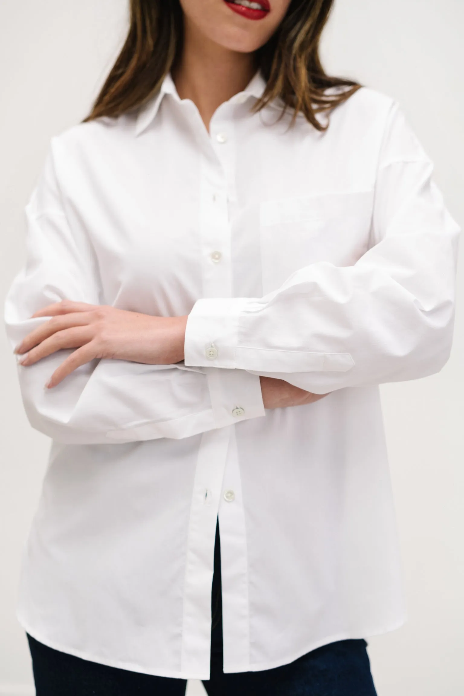 CHEMISE BLANCHE SIGRID en coton biologique