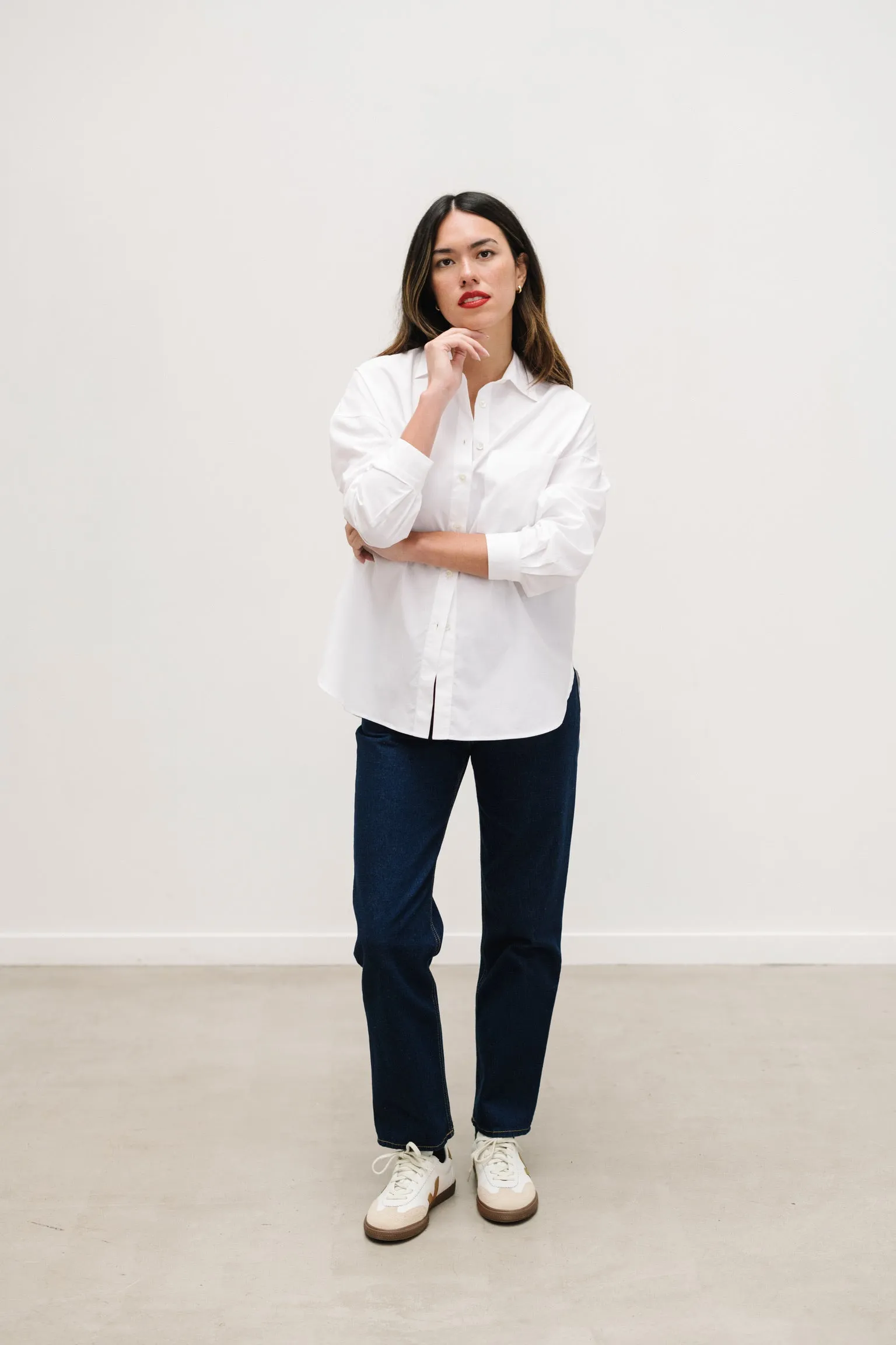 CHEMISE BLANCHE SIGRID en coton biologique