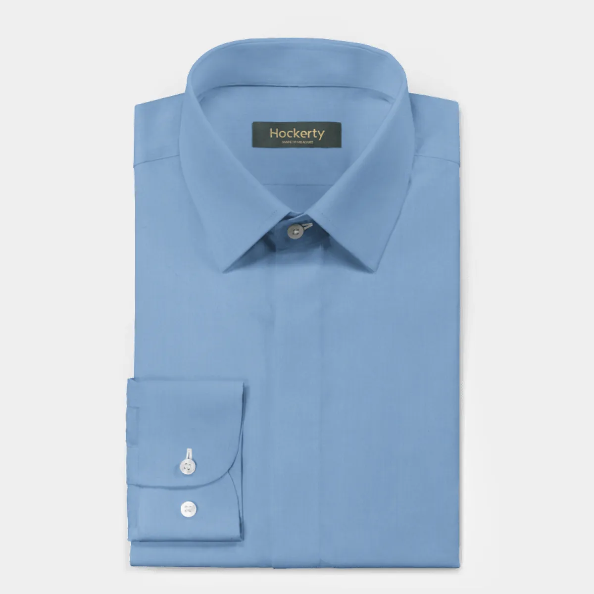 Chemise bleu poplin