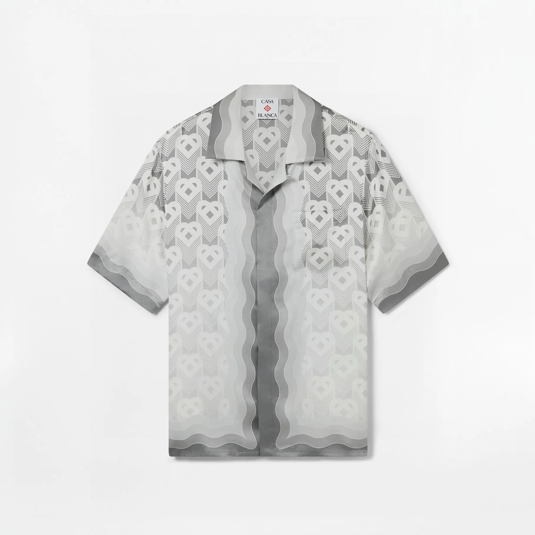 Chemise Casablanca Gradient Heart Monogram Gris