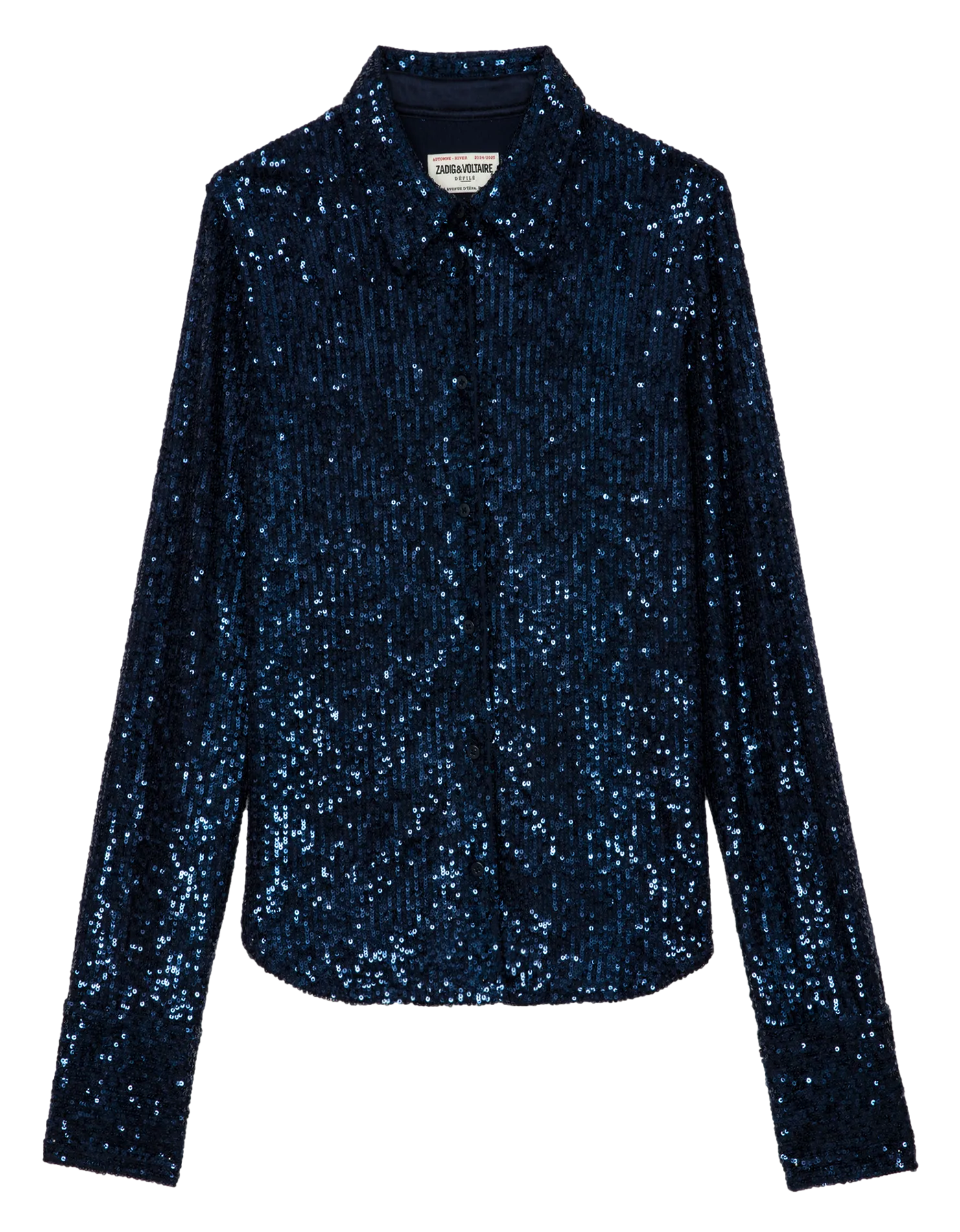 CHEMISE COL CLASSIQUE à SEQUINS TAWNY - ZADIG&VOLTAIRE pour FEMME | Printemps