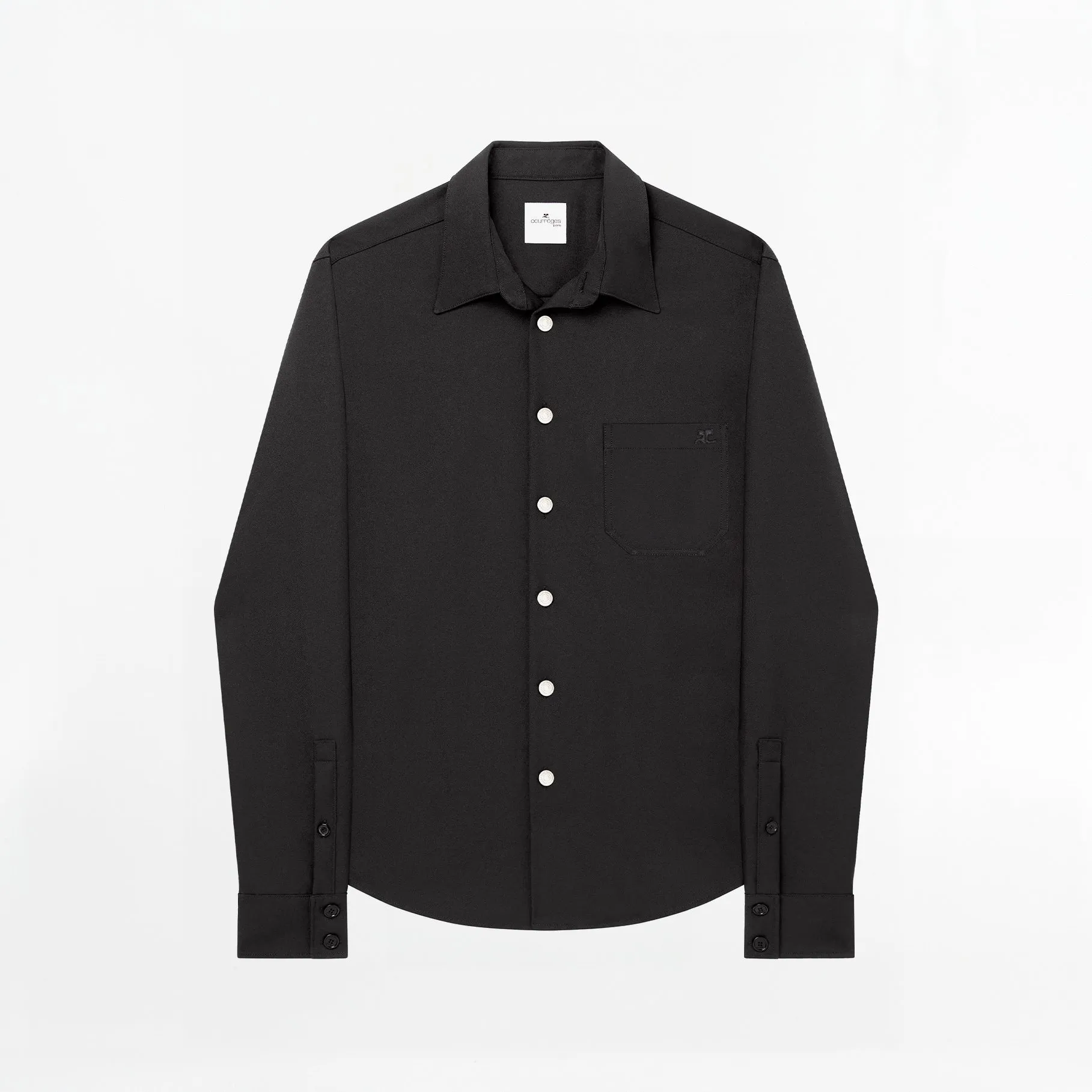 Chemise Courreges Retro Twill Oversized Noir