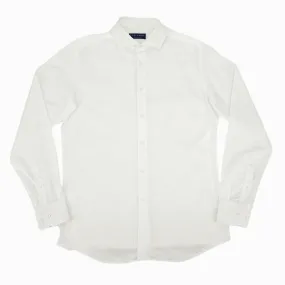 Chemise de poplin blanche