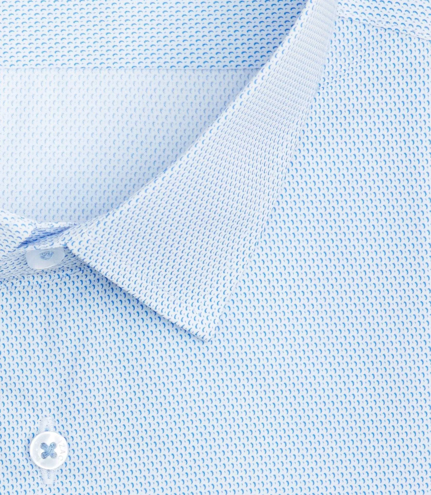 Chemise en coton à imprimé bleu ciel Sideral