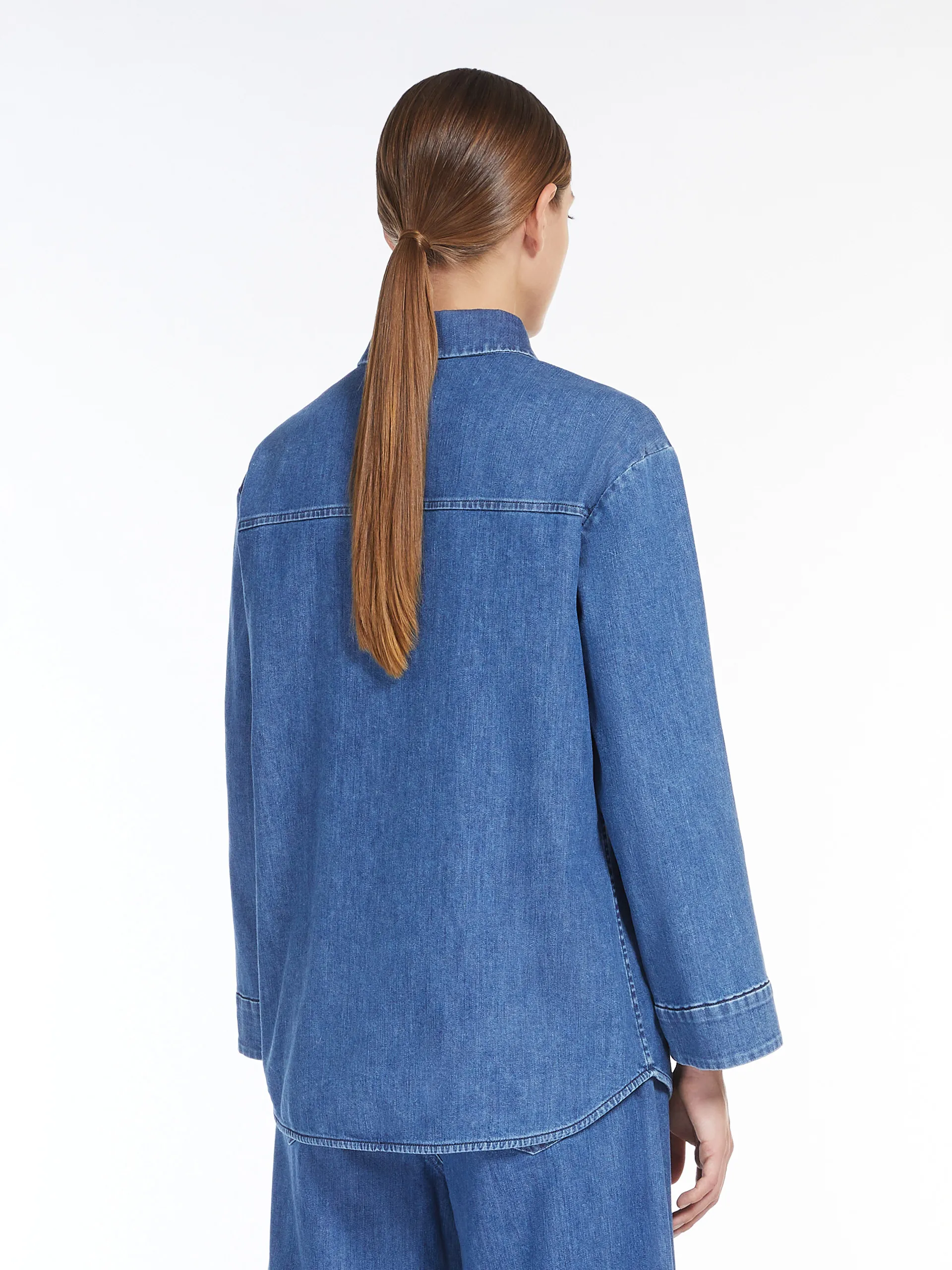 Chemise en denim stretch