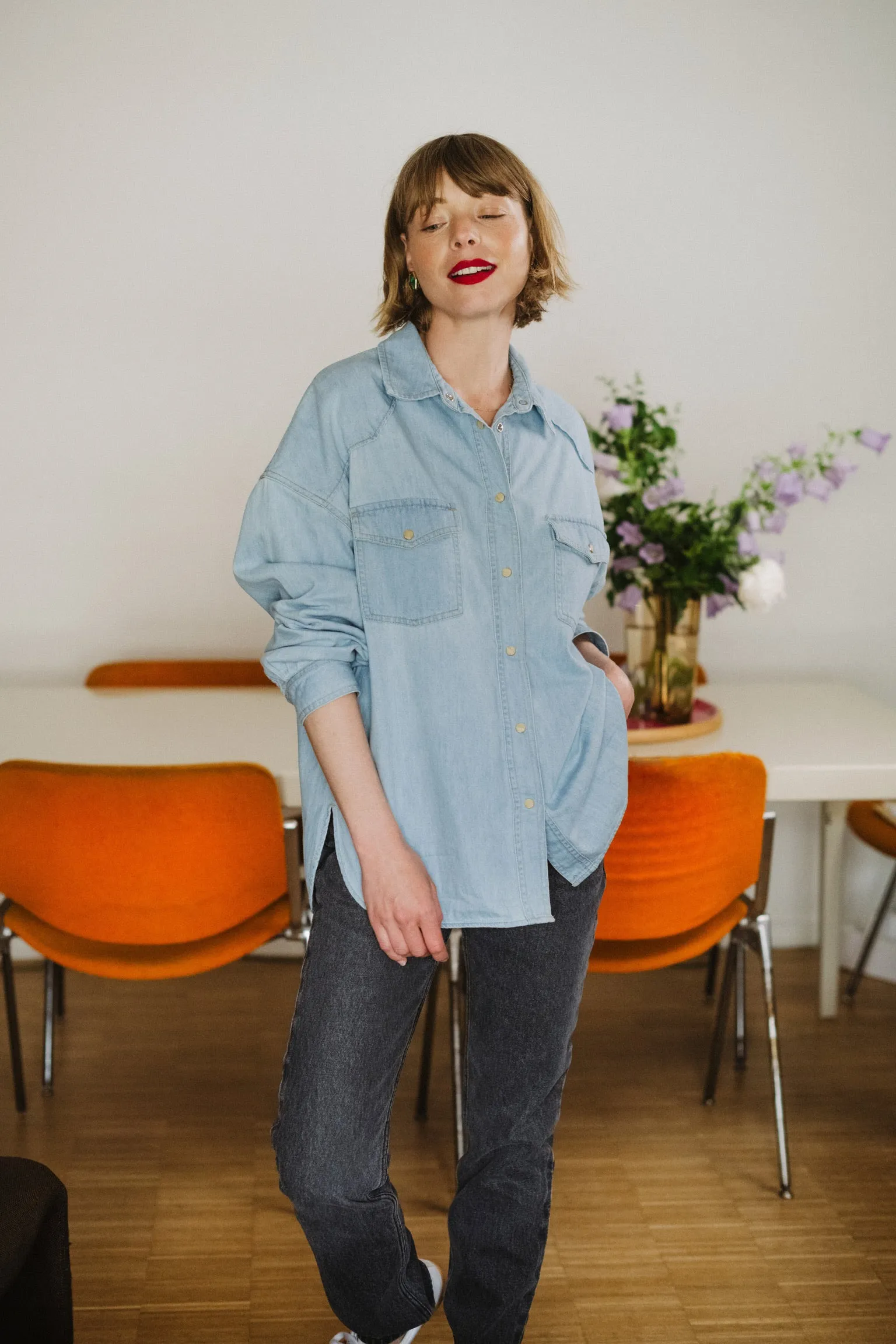 CHEMISE EN JEAN SUSAN en coton régénératif