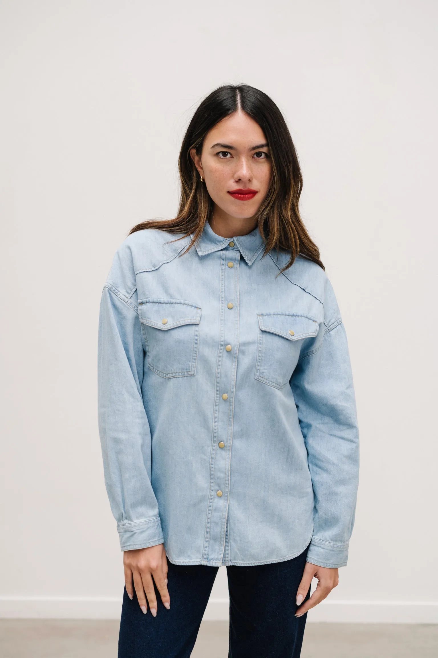 CHEMISE EN JEAN SUSAN en coton régénératif