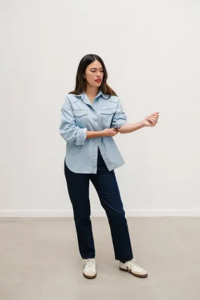 CHEMISE EN JEAN SUSAN en coton régénératif