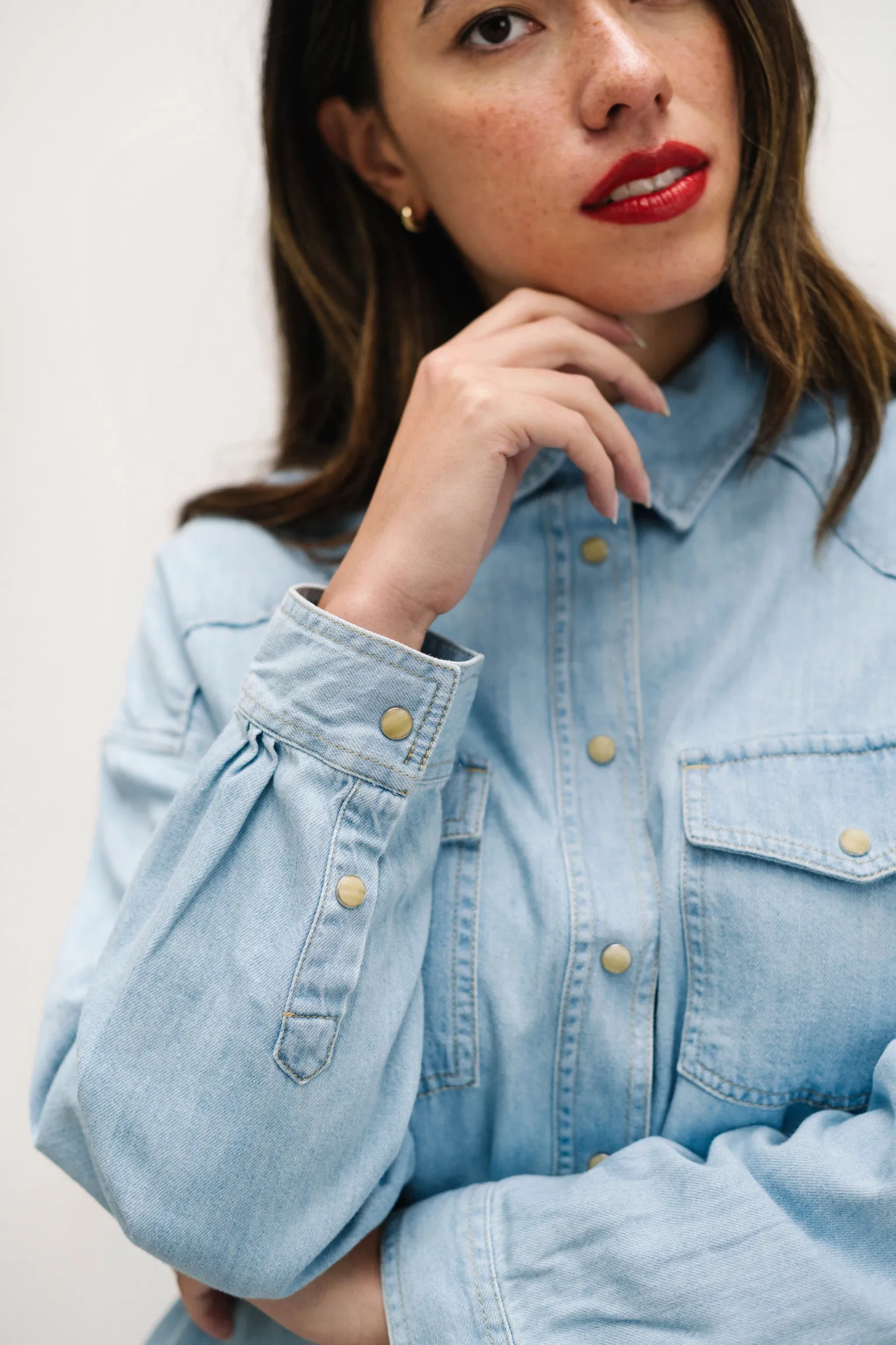 CHEMISE EN JEAN SUSAN en coton régénératif